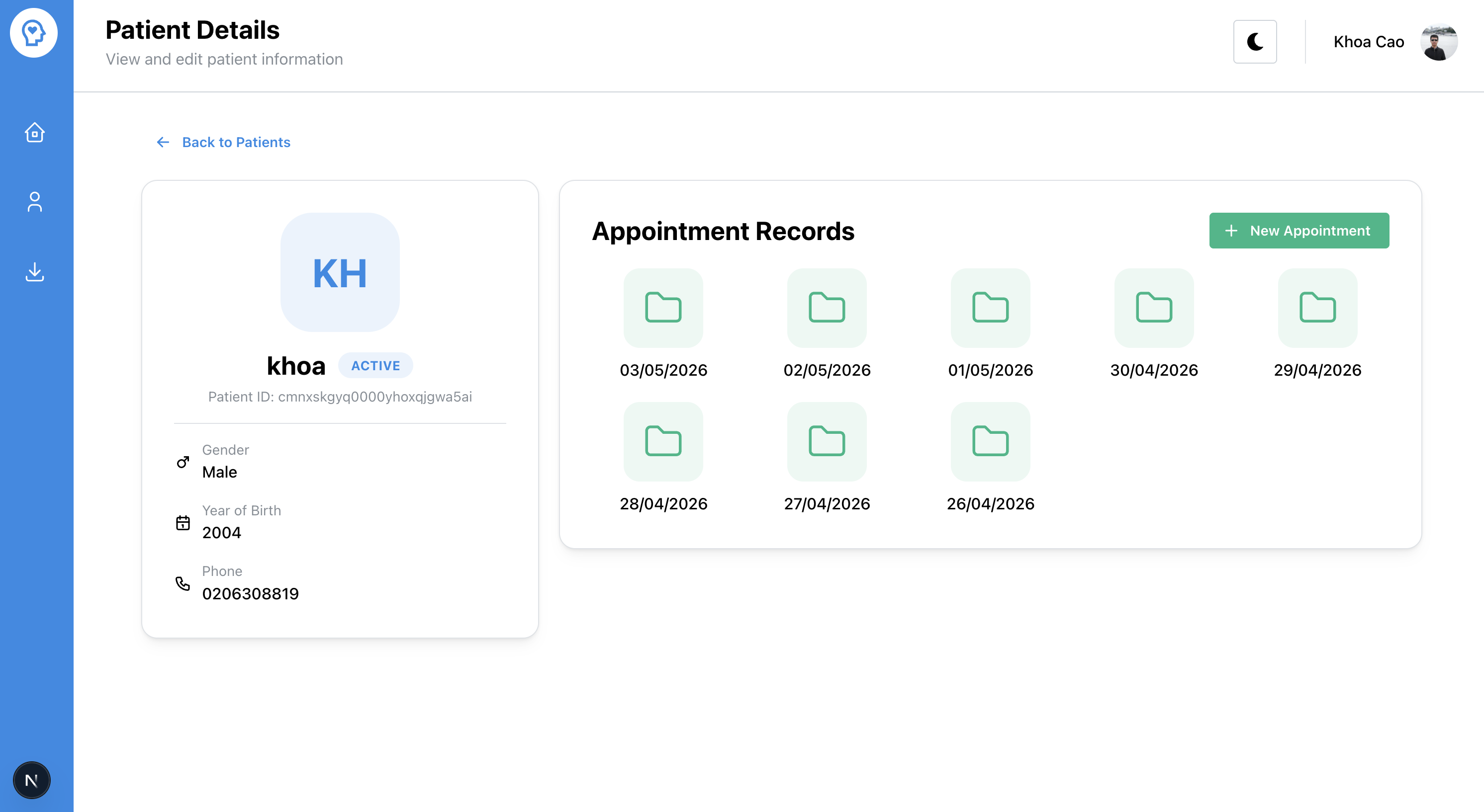ClinicBook - Medical Records System